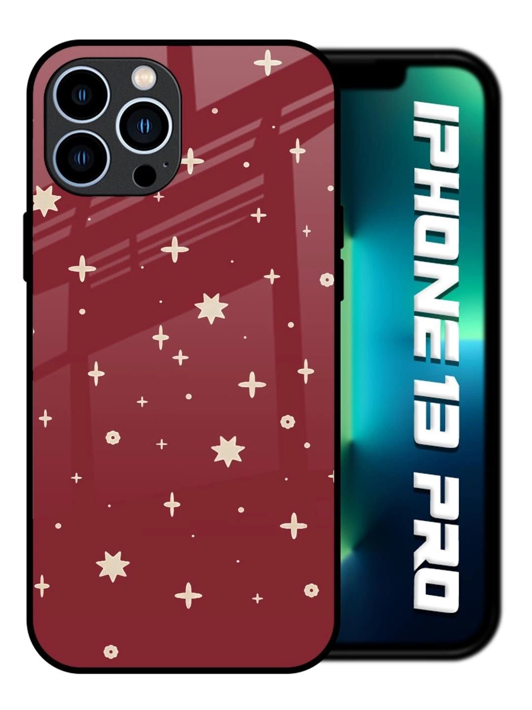 QRIOH Abstract Printed iPhone 13 Pro Back Case Mobile Accessories-picture-36