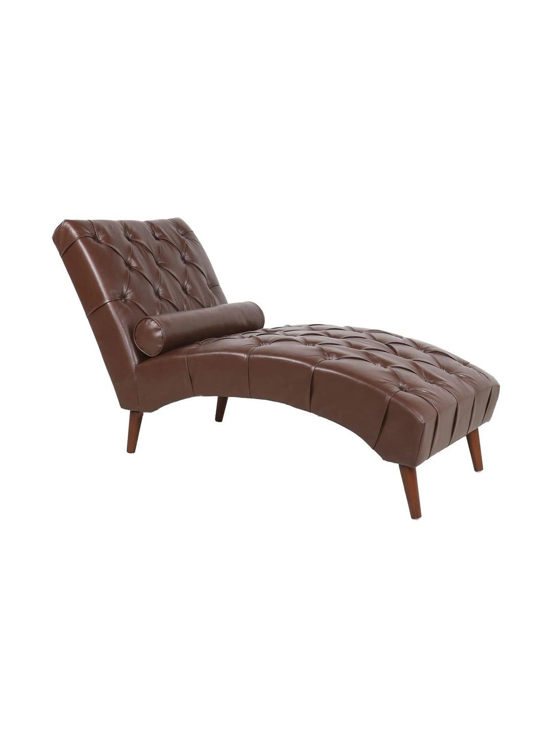 INDIAWOODMART Brown Textured Sofa With Wood Legs-picture-38