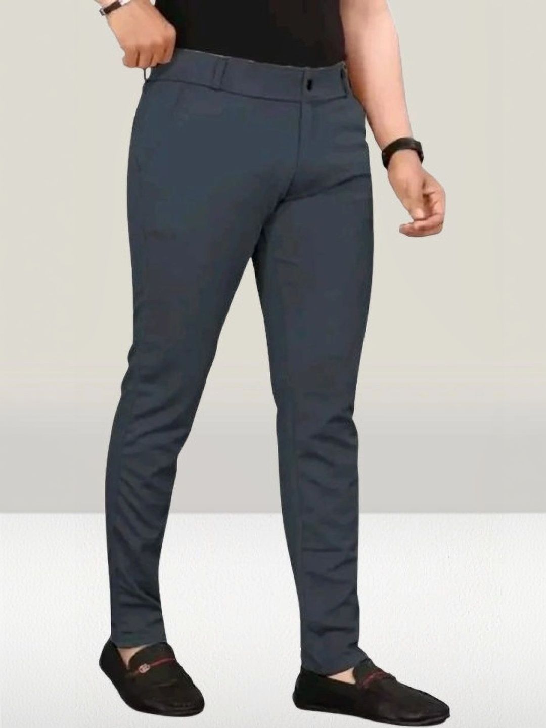 Nitya TrackP Men Smart Slim Fit Trousers-picture-22