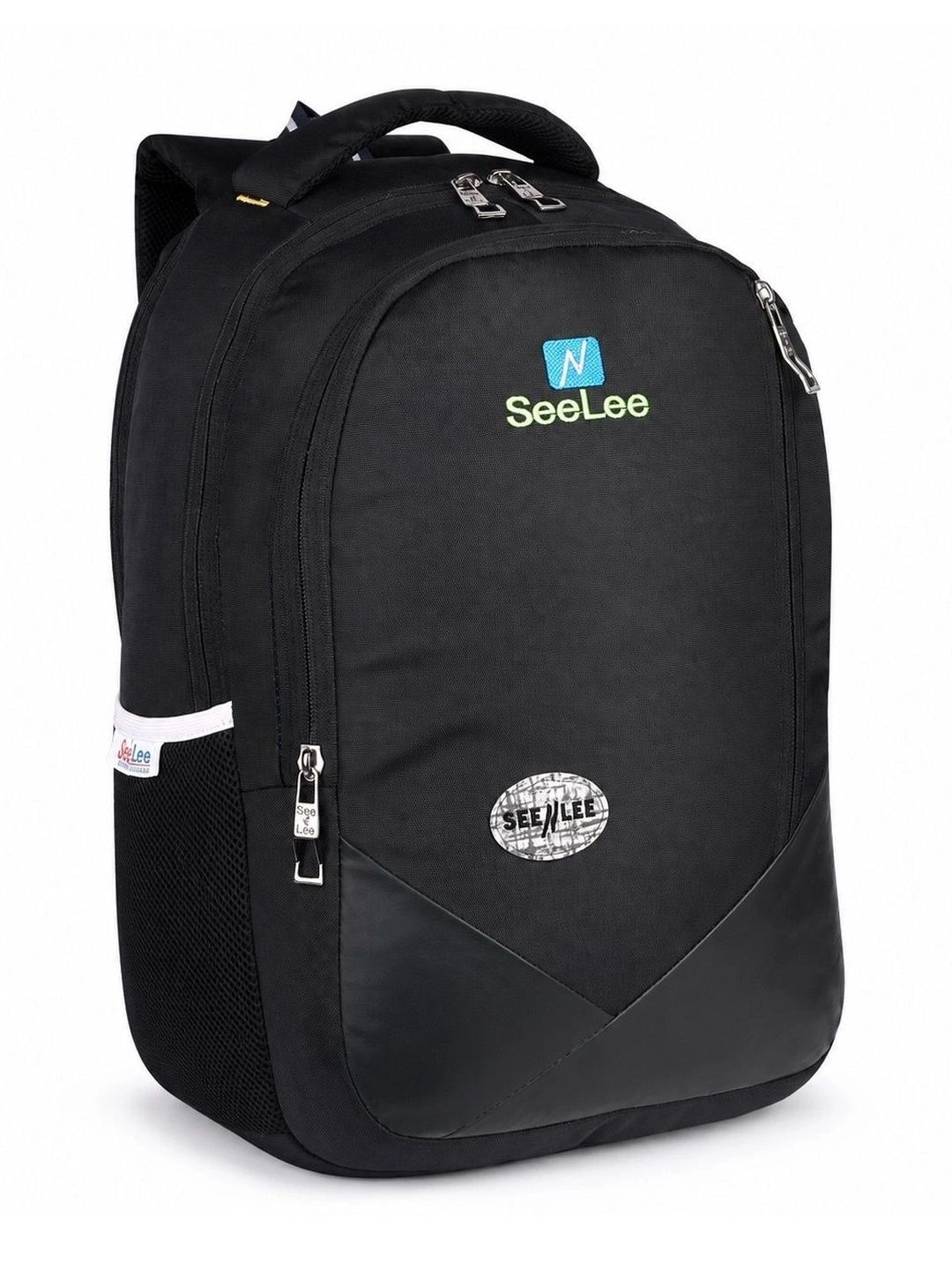 Seenlee Men Brand Logo Contrast Detail Backpack with Compression Straps-image-41
