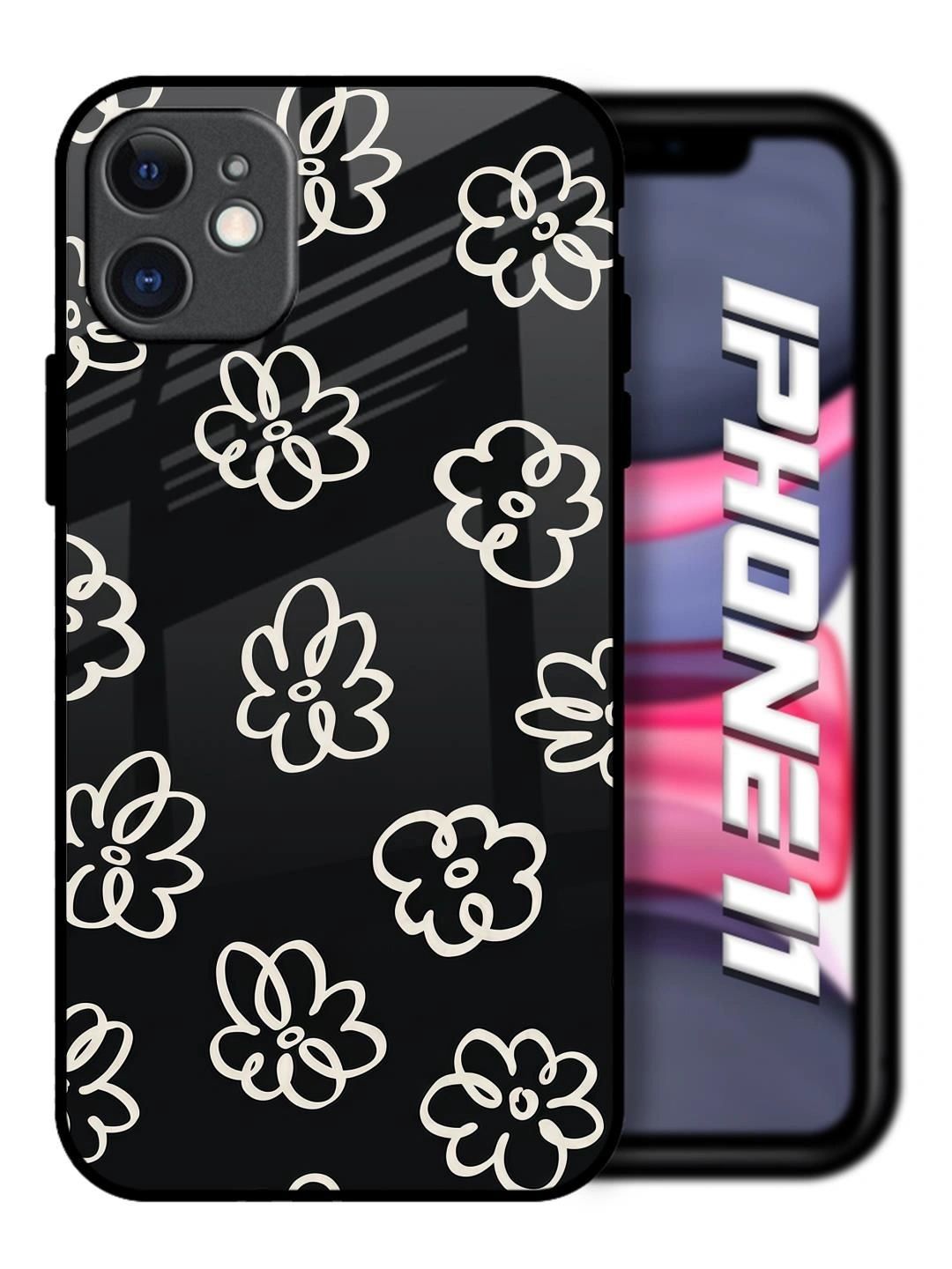QRIOH Floral Printed iPhone 11 Back Case Mobile Accessories-picture-31