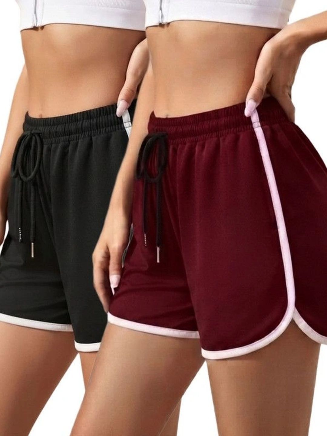 DIAZ Women High-Rise Training or Gym Sports Shorts-picture-35