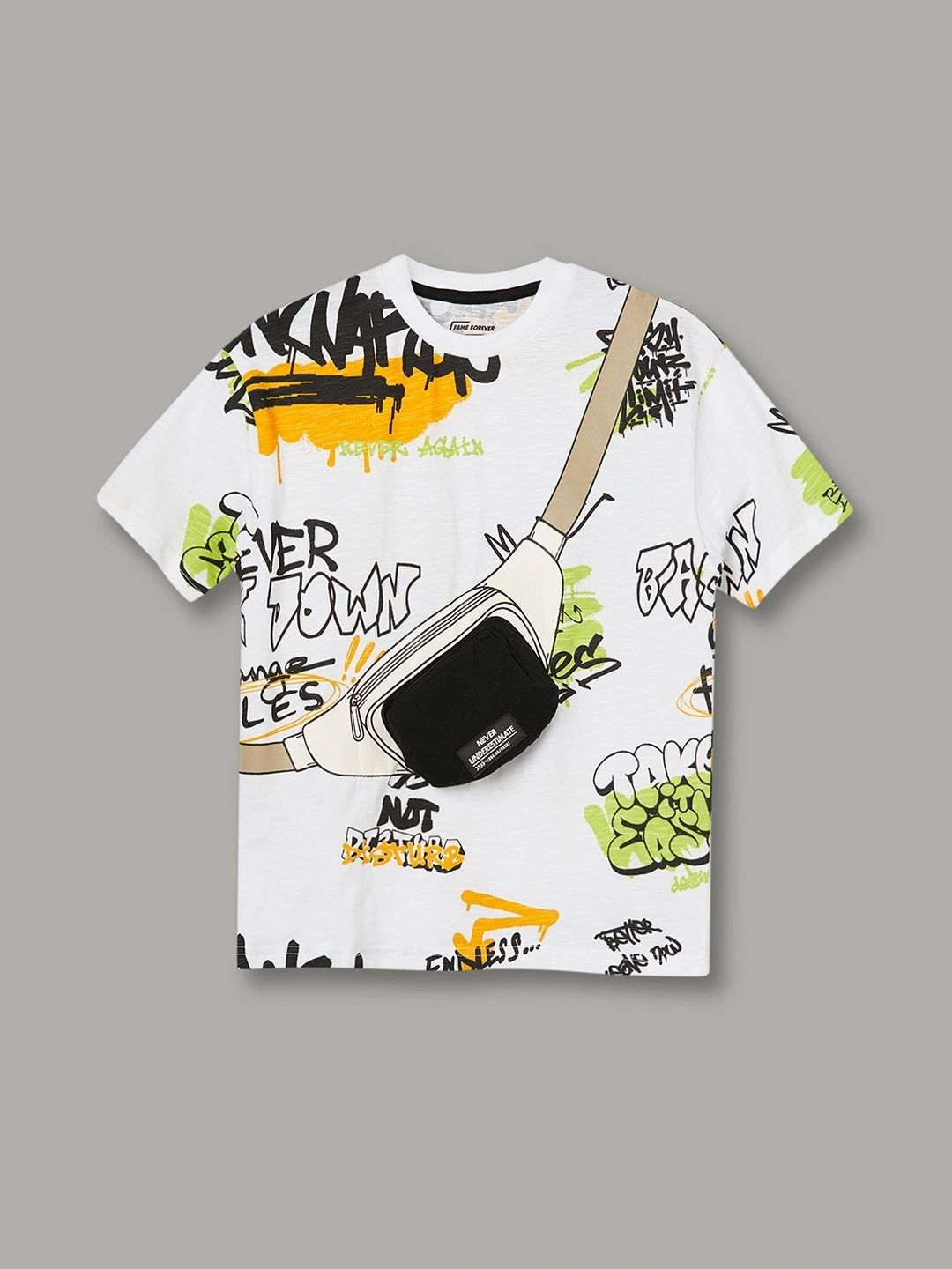 Fame Forever by Lifestyle Boys Typography Printed T-shirt-picture-32