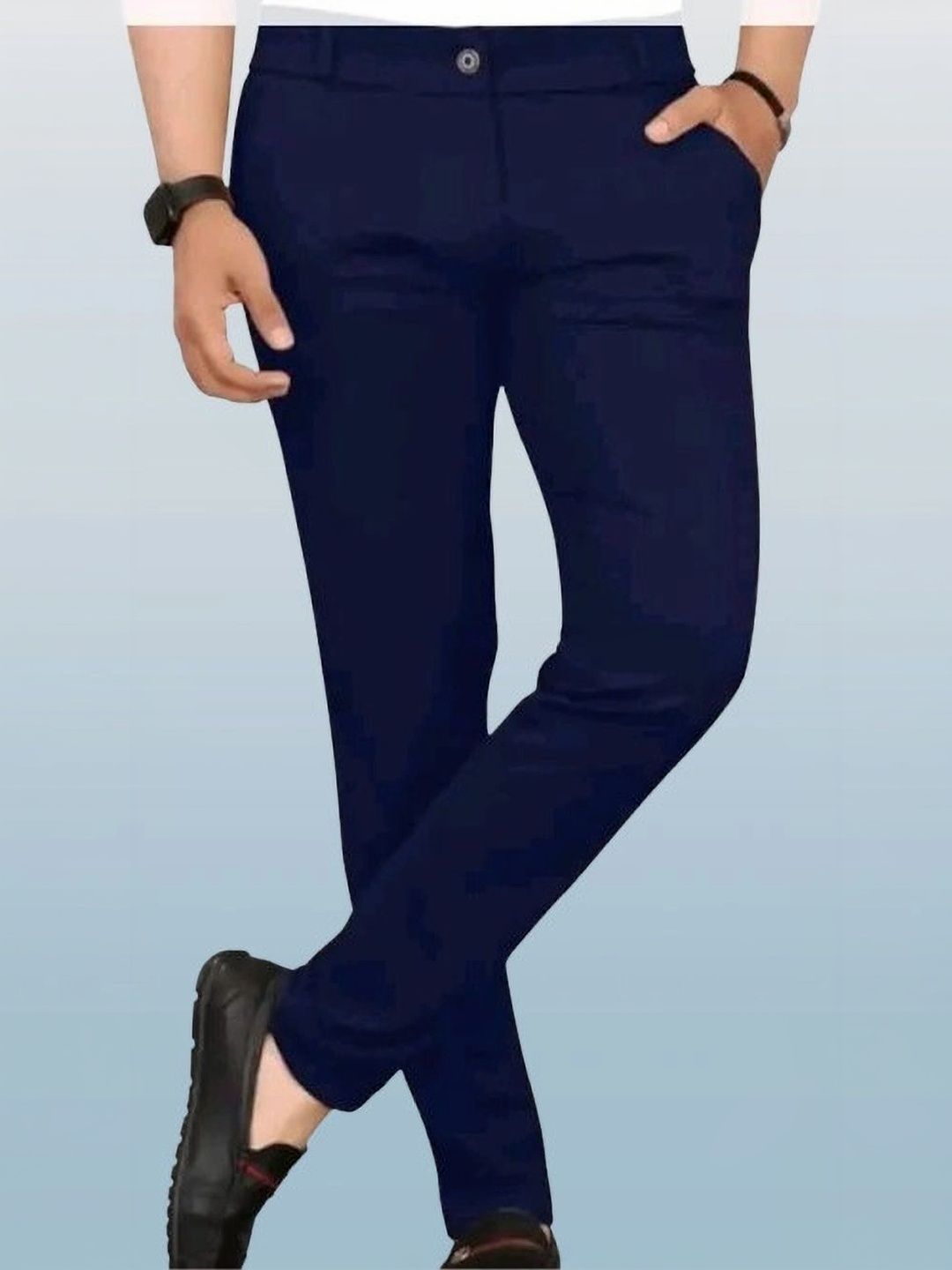 Nitya TrackP Men Smart Slim Fit Trousers-picture-22