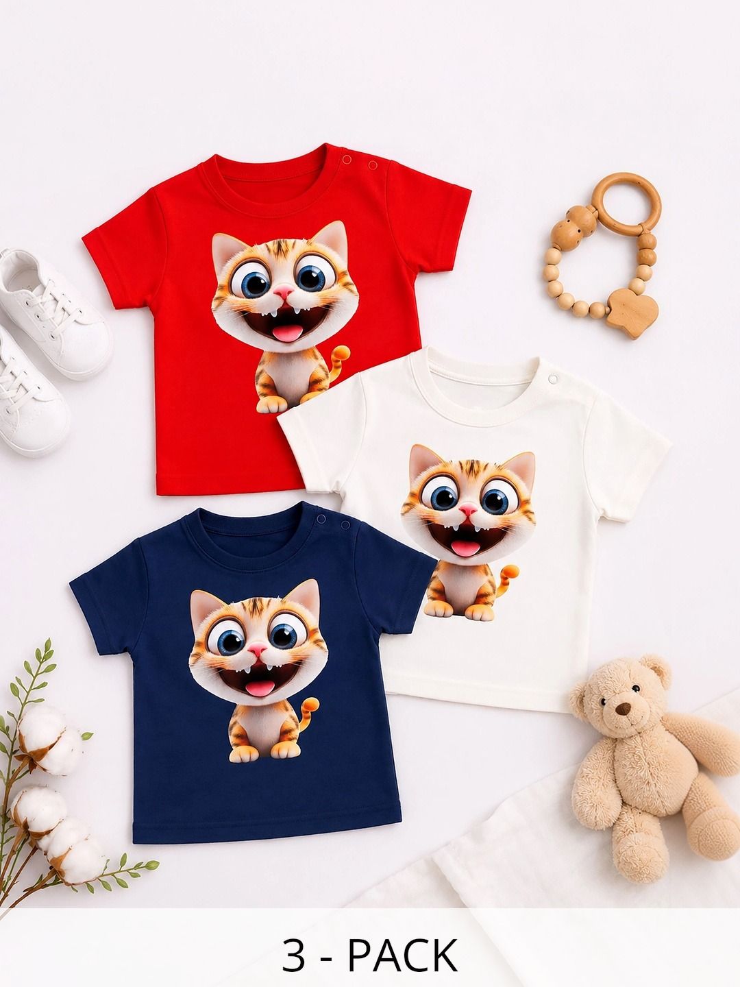 THE MAPLES FASHION Boys 3 Printed T-shirt-picture-40