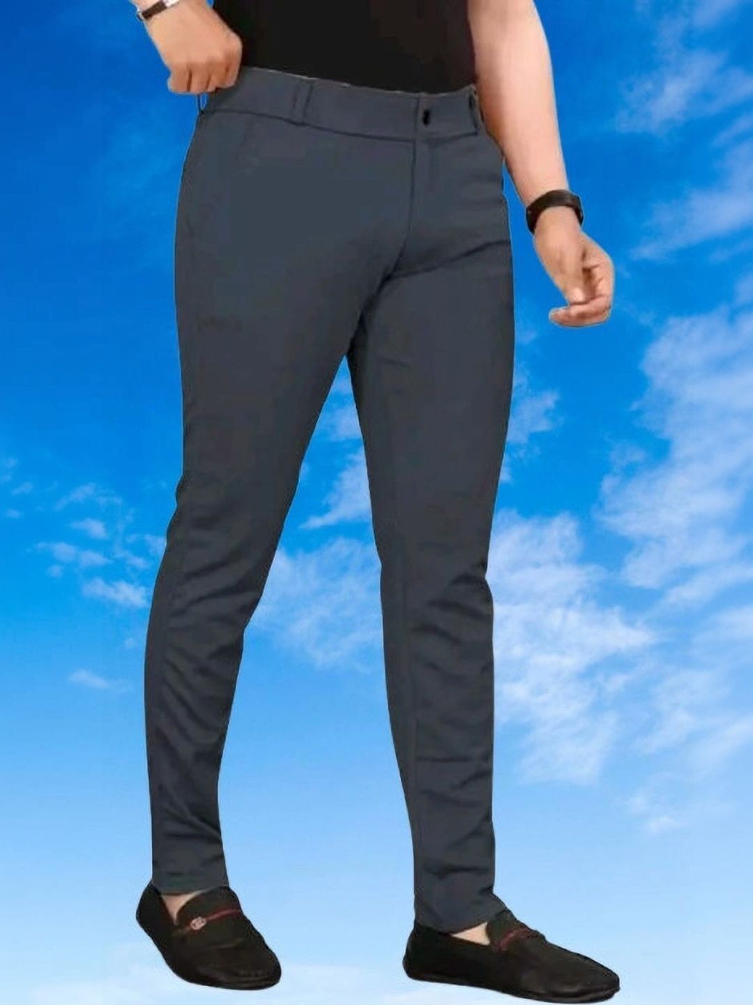 Nitya TrackP Men Smart Slim Fit Chinos Trousers-picture-37