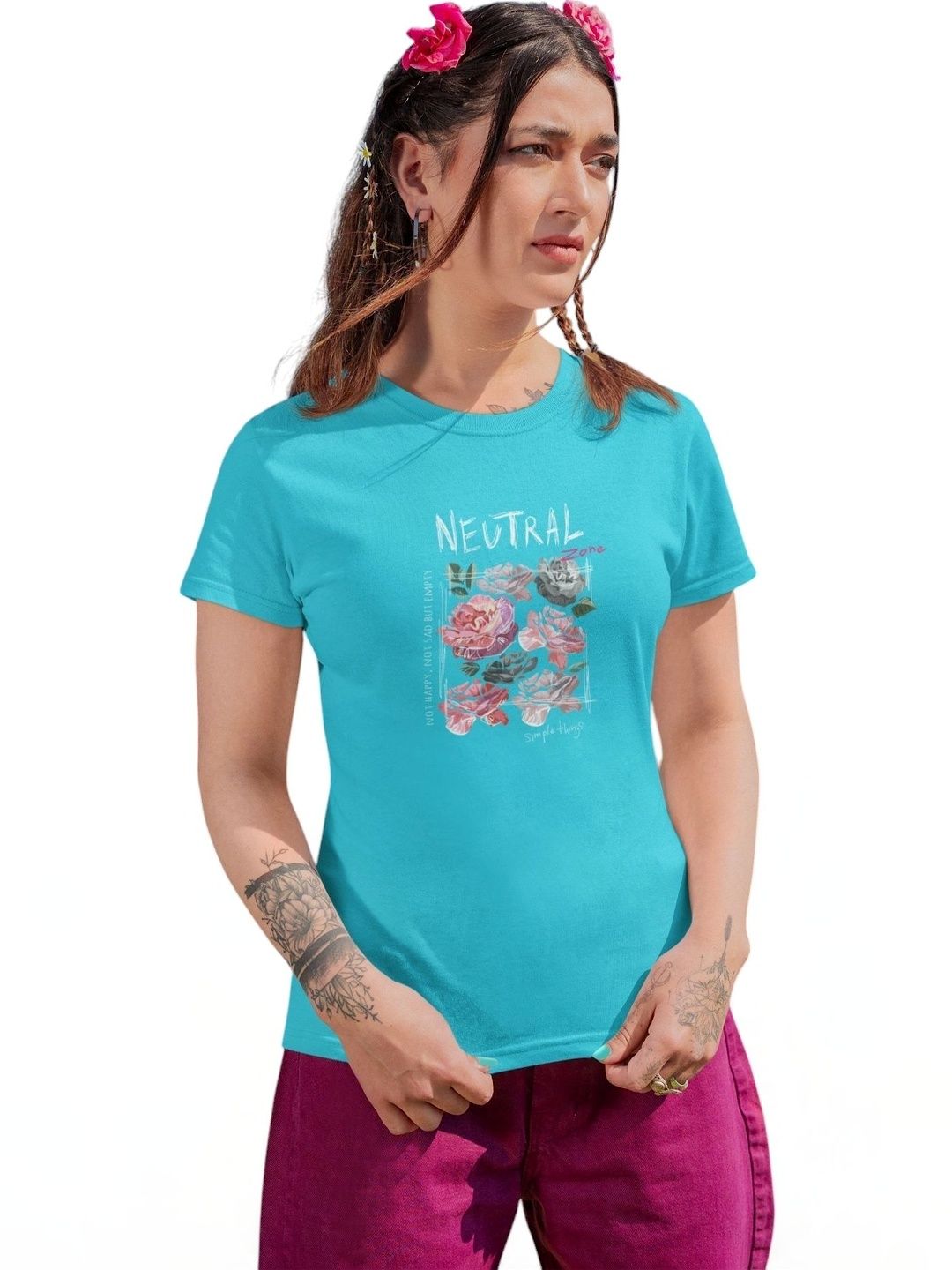 Elegantcrafts Floral Print Cotton Top-picture-41