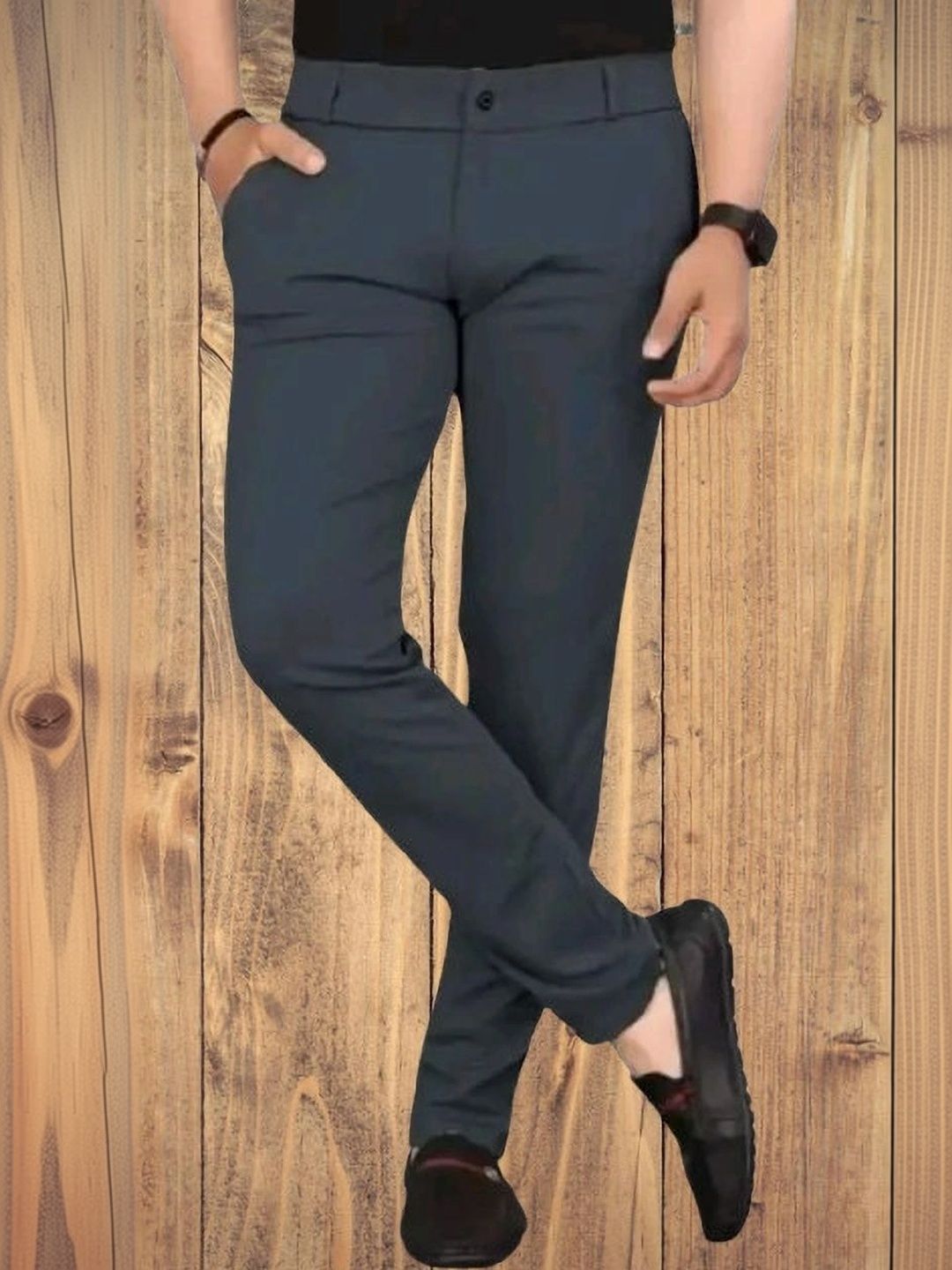 Nitya TrackP Men Smart Slim Fit Trousers-picture-18