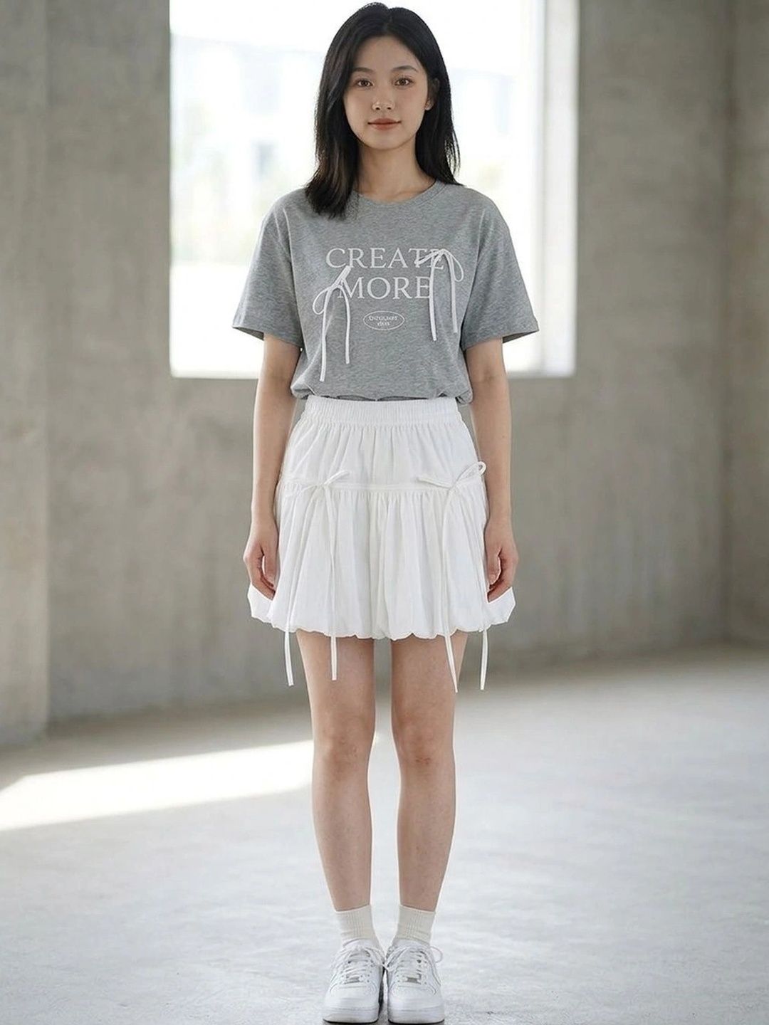 Suo Women Tiered Mini Flared Skirt-picture-16