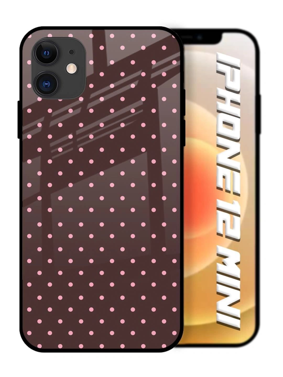 QRIOH Geometric Printed iPhone 12 Mini Back Case Mobile Accessories-picture-33