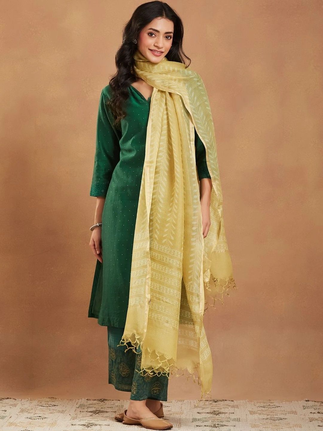Fabindia Ethnic Motifs Woven Design Dupatta-picture-10
