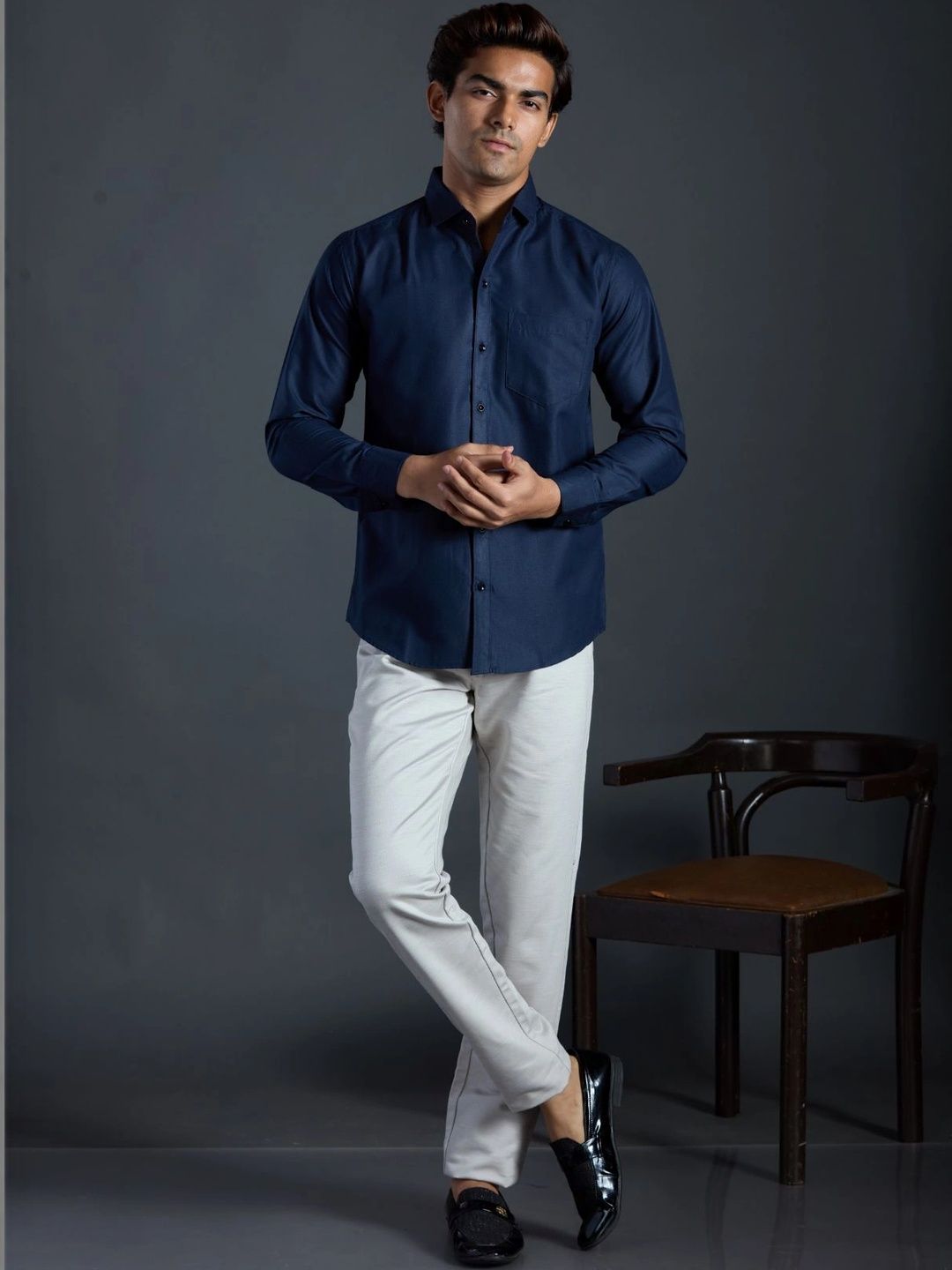 HERE&NOW Men Slim Fit Casual Shirt-picture-38