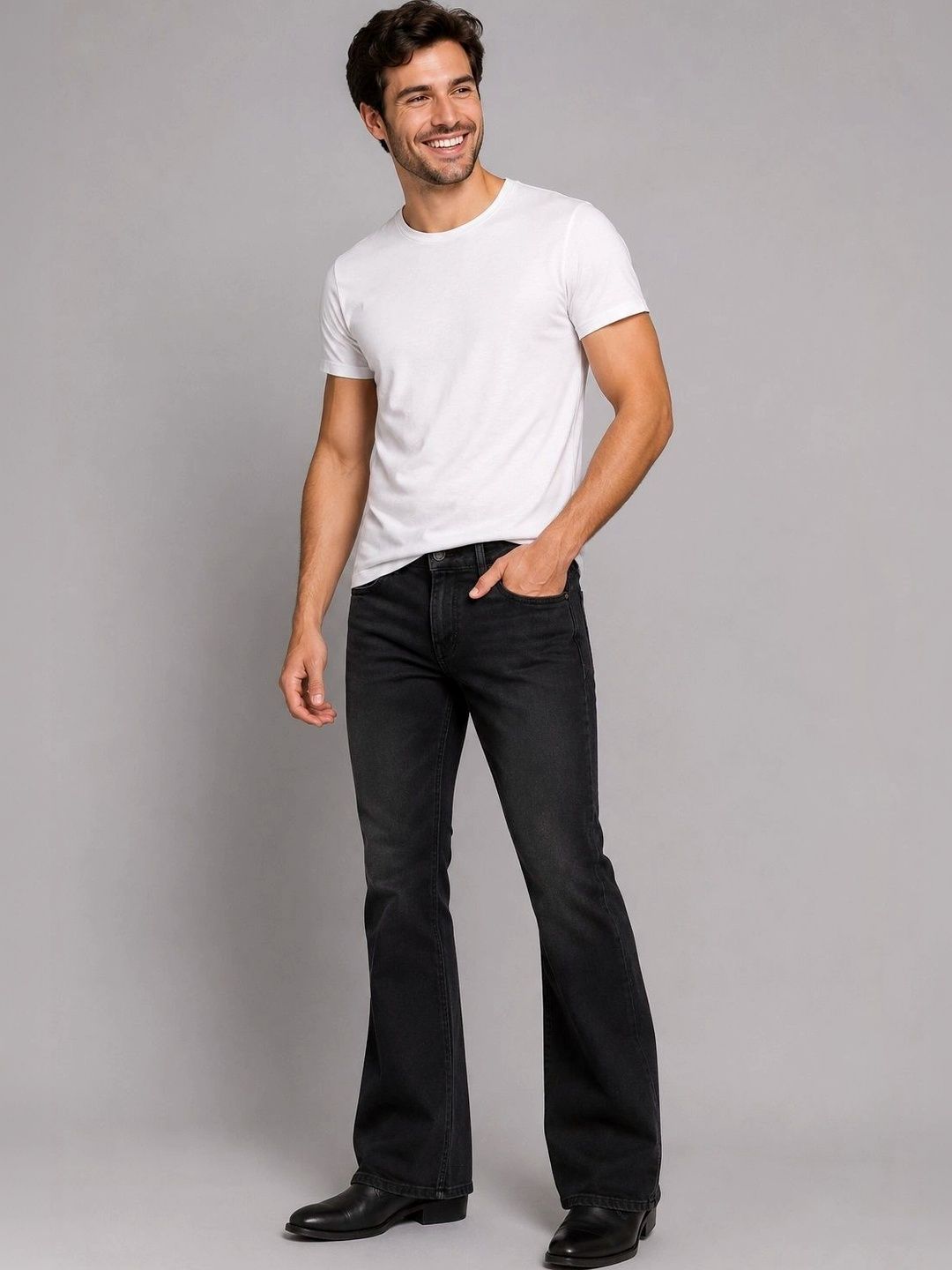 MM-21 Men Bootcut Mid-Rise Jeans-picture-56
