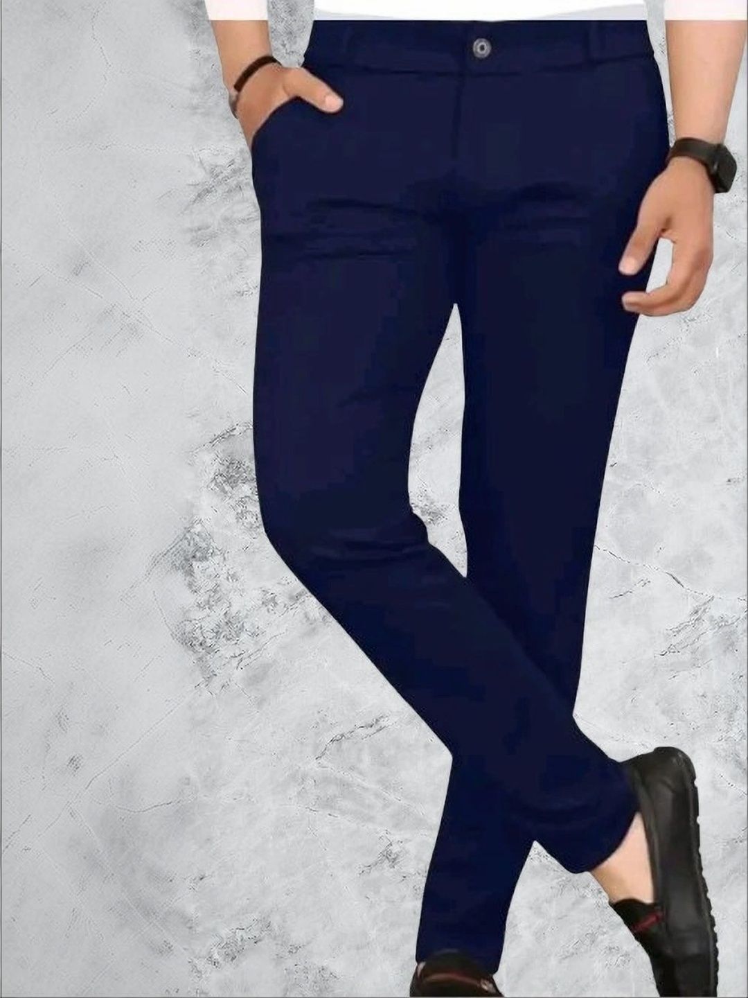 Nitya TrackP Men Smart Slim Fit Trousers-picture-33