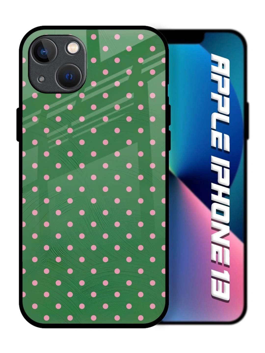 QRIOH Geometric Printed iPhone 13 Back Case Mobile Accessories-picture-36