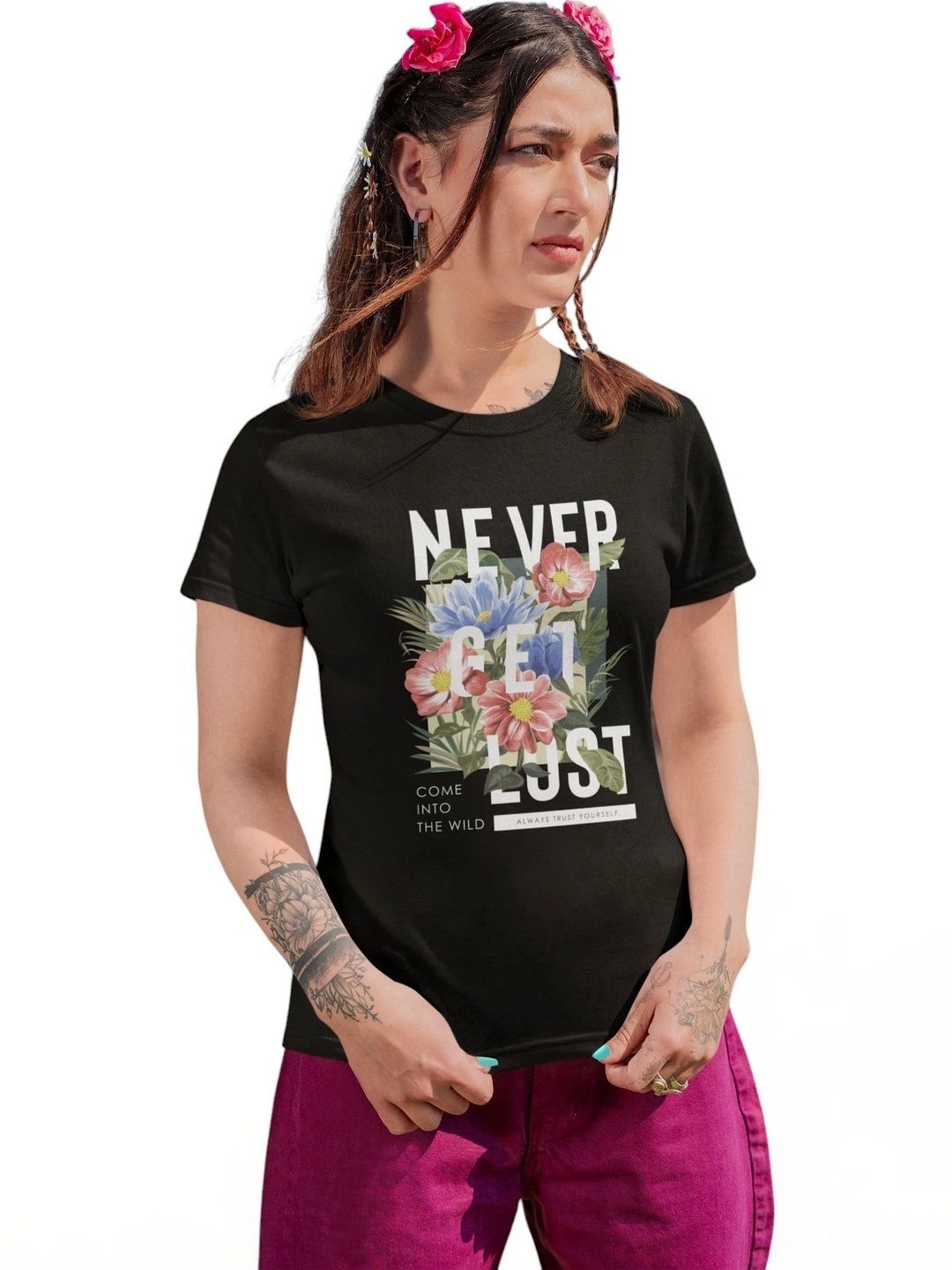 Elegantcrafts Floral Print Cotton Top-picture-27