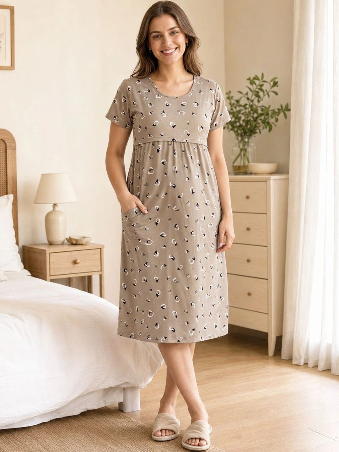 MomToBe Printed Nightdress-picture-12