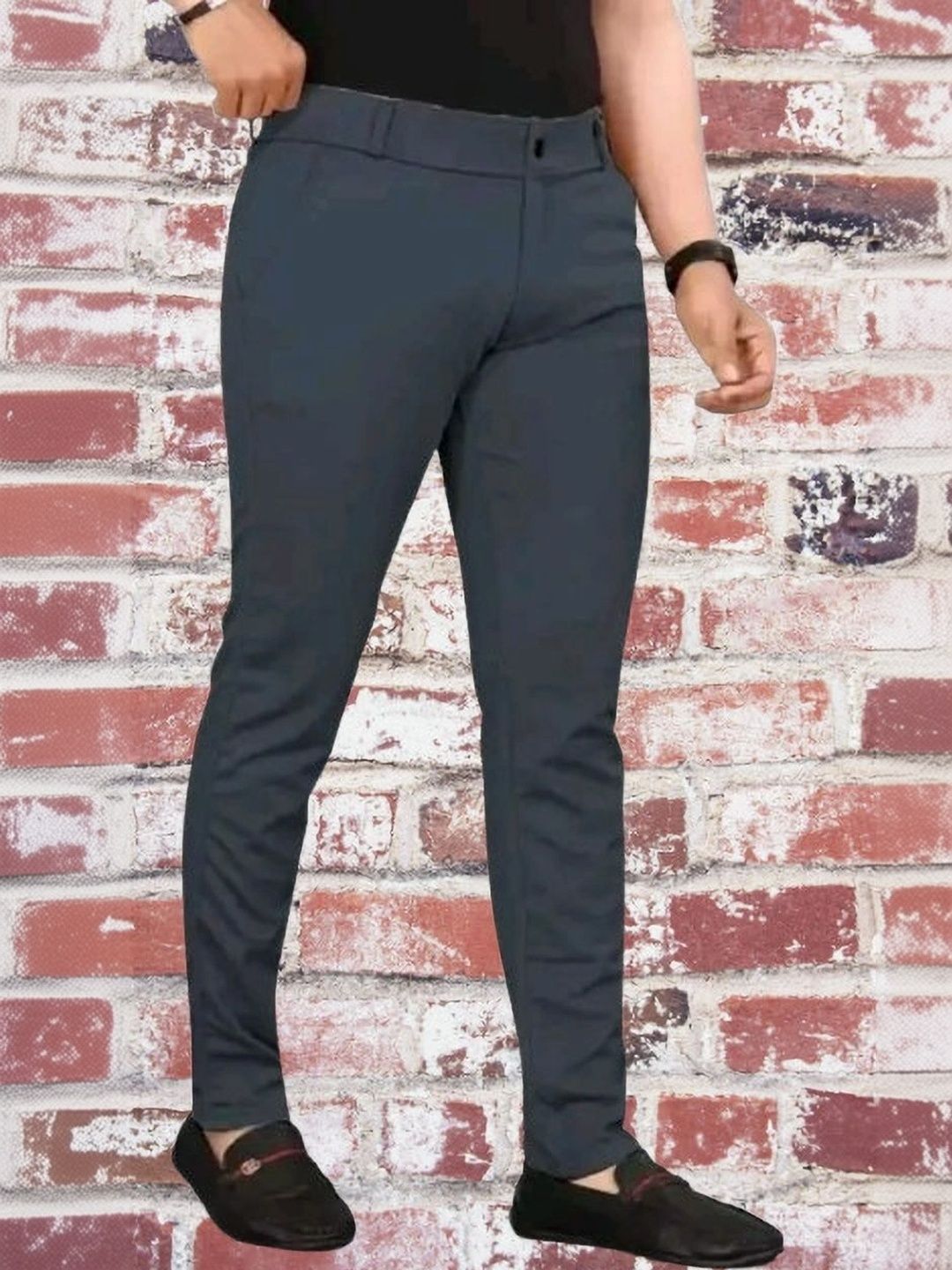 Nitya TrackP Men Smart Slim Fit Trousers-picture-5