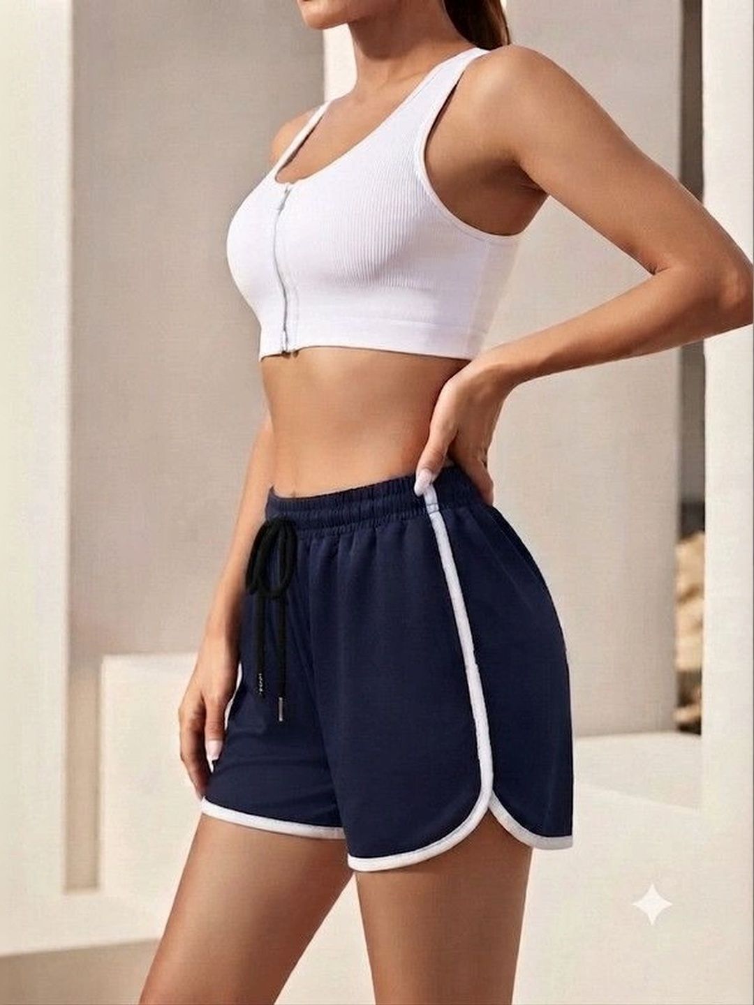 UNFLD Women High-Rise Training or Gym Sports Shorts-picture-25