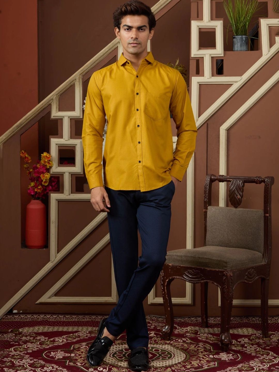 HERE&NOW Men Slim Fit Casual Shirt-picture-19