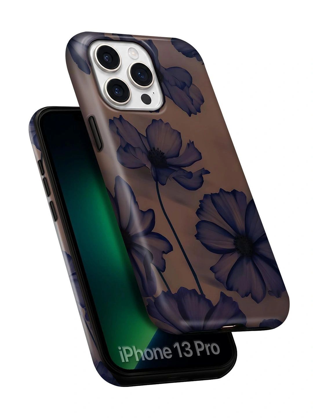 QRIOH Floral Printed iPhone 13 Pro Back Case Mobile Accessories-picture-29