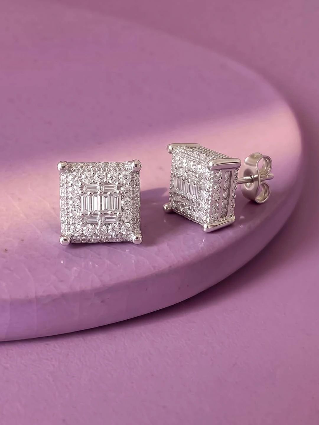 Peora Square Studs Earrings-picture-25