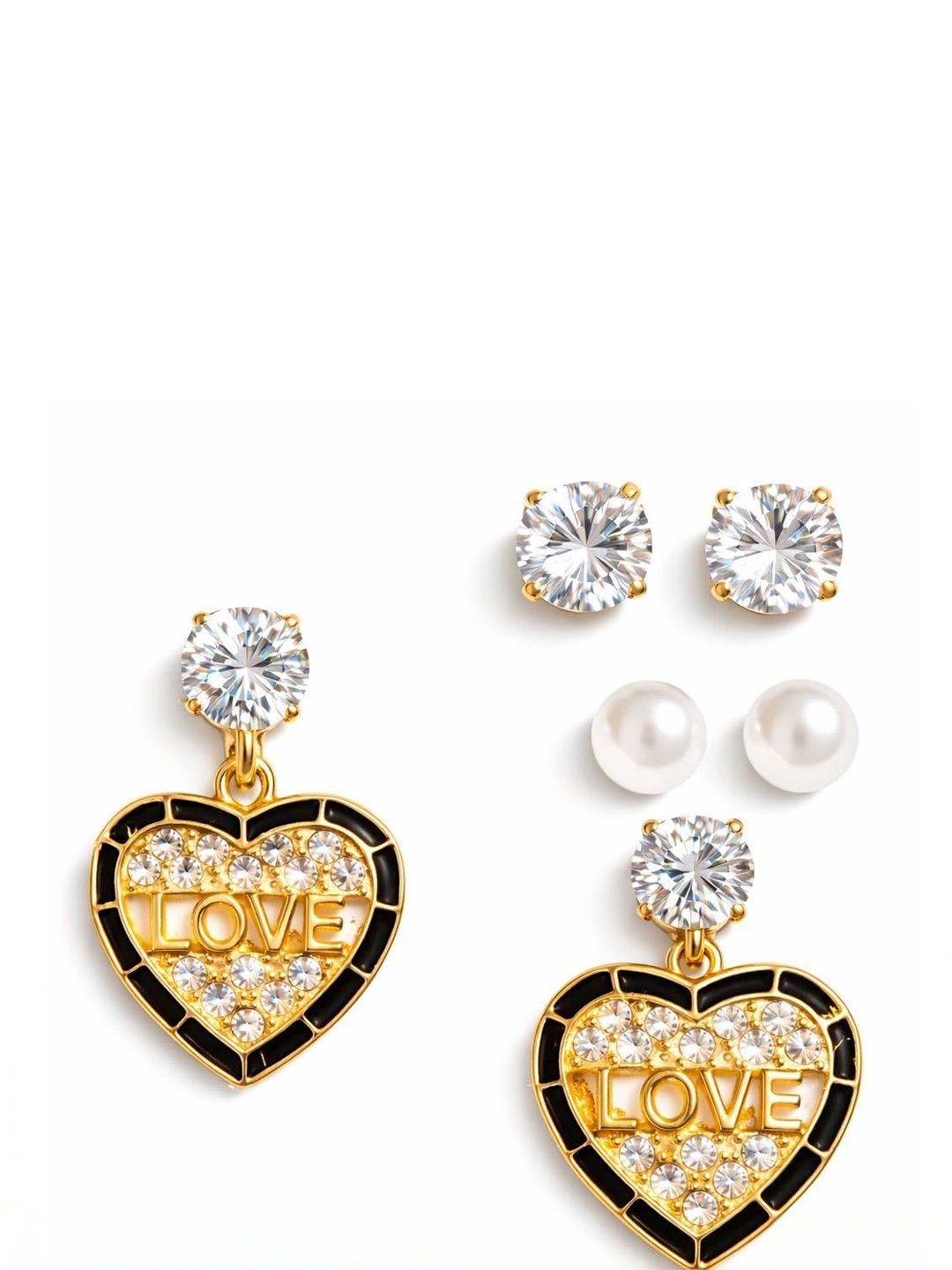 Rayz Collectibles Heart Shaped Drop Earrings-picture-53