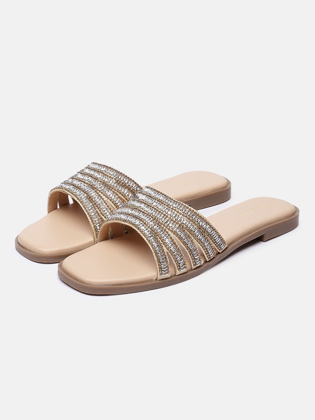 glitchez Women Embellished Open Toe Flats-image-47