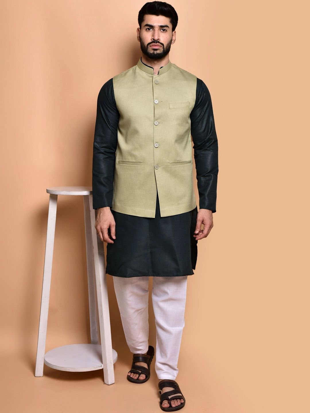 Moda Rapido Men Regular Pure Cotton Kurta with Pyjamas-picture-37