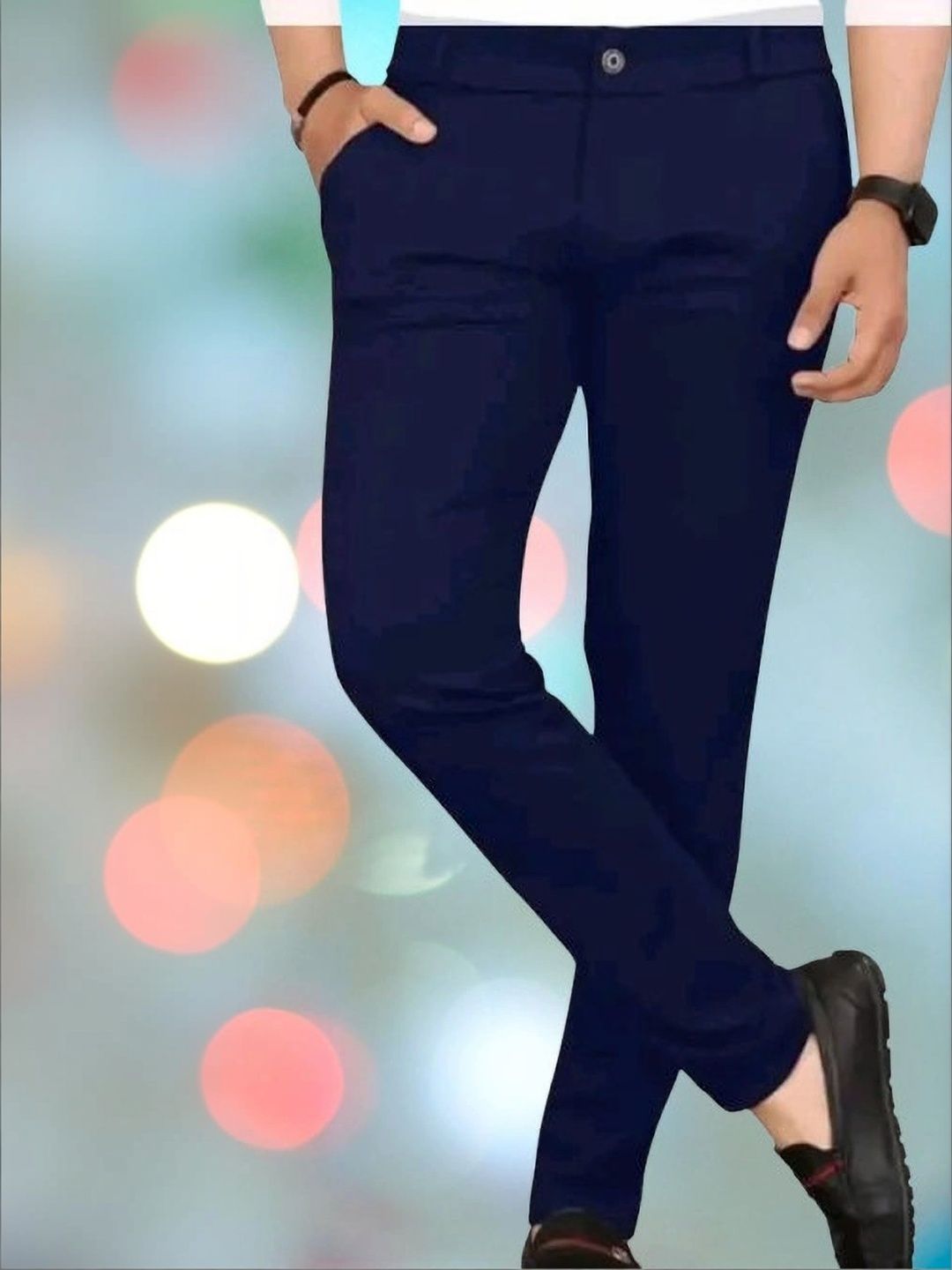 Nitya TrackP Men Smart Slim Fit Trousers-picture-11