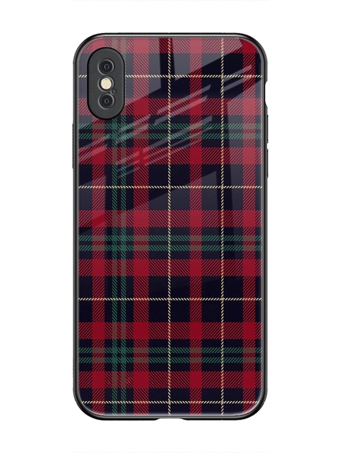 QRIOH Geometric Printed iPhone Xs Max Back Case Mobile Accessories-picture-31
