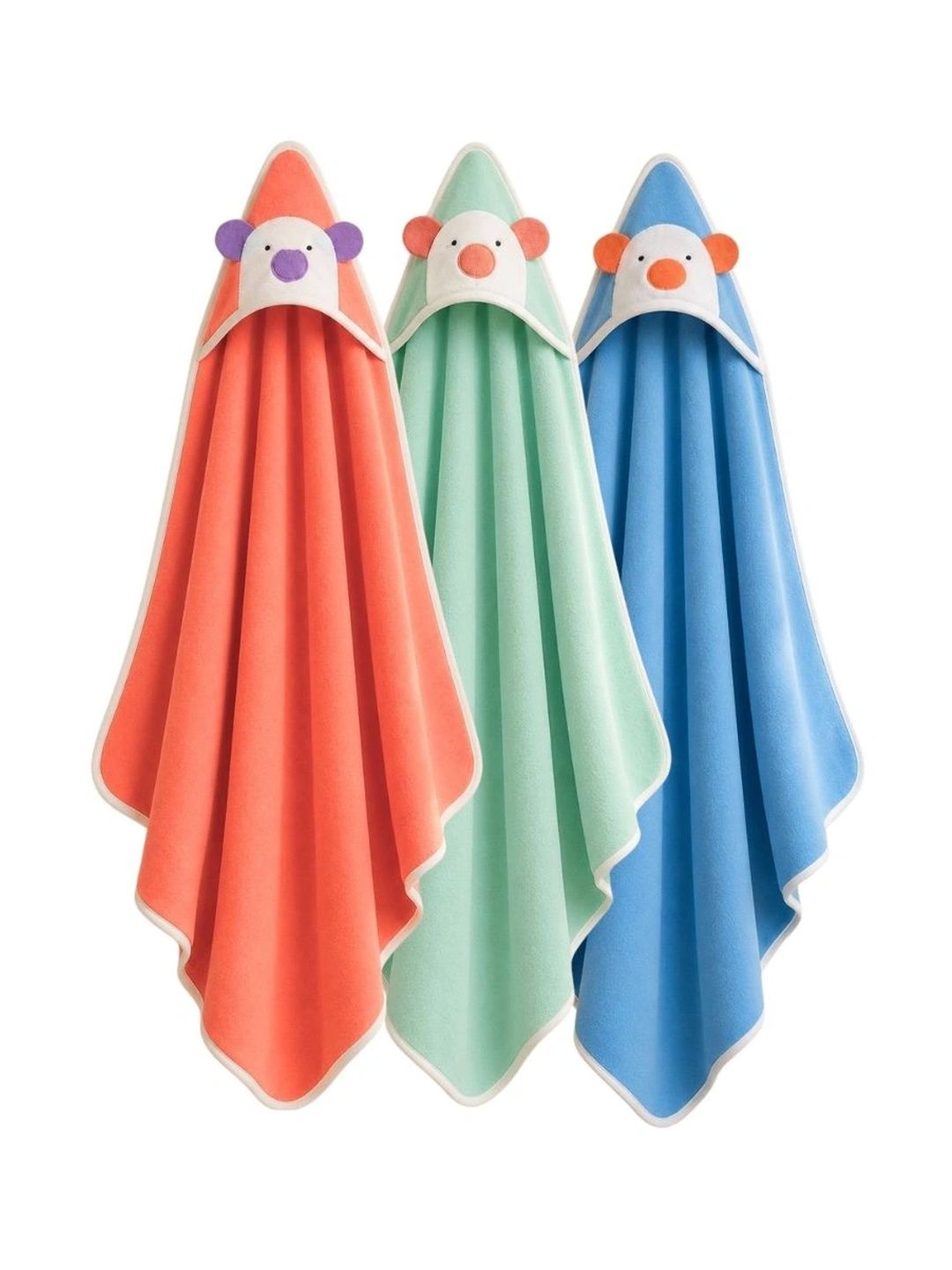 BabyZone Multicoloured Set of 3 Cartoon Characters Fleece AC Room 150 GSM Blanket-picture-46