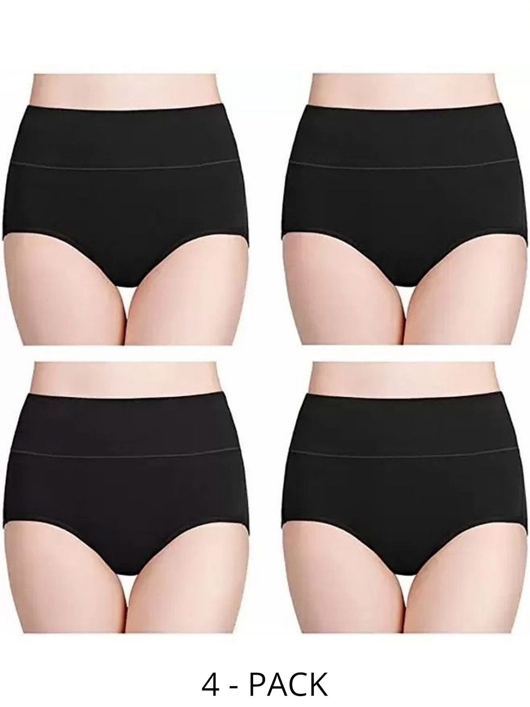 Bebron Women Pack of 4 Assorted Basic Briefs-picture-44