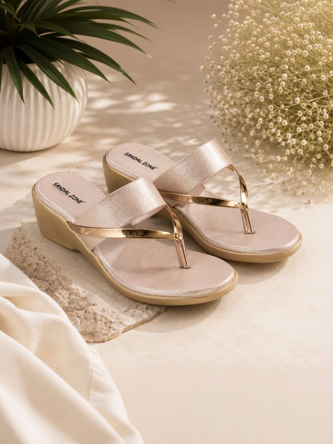 SANDALZONE Textured Party Wedge Sandals-picture-31