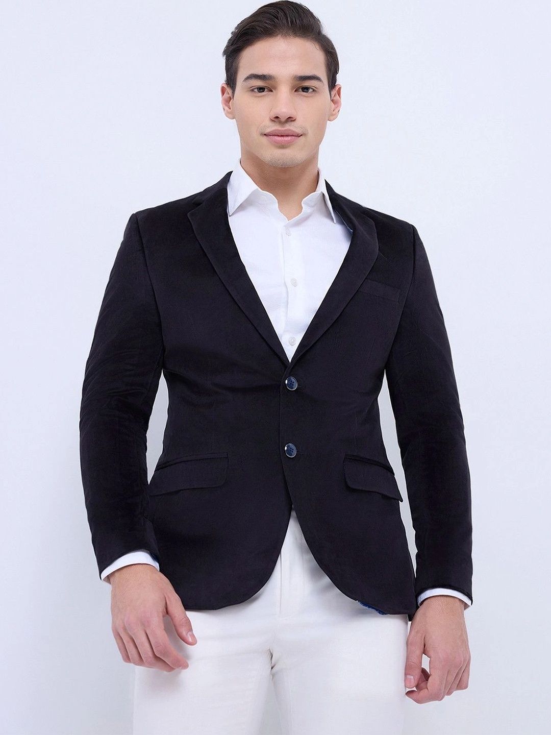 Raymond Notched Lapel Single-Breasted Formal Blazer-picture-26