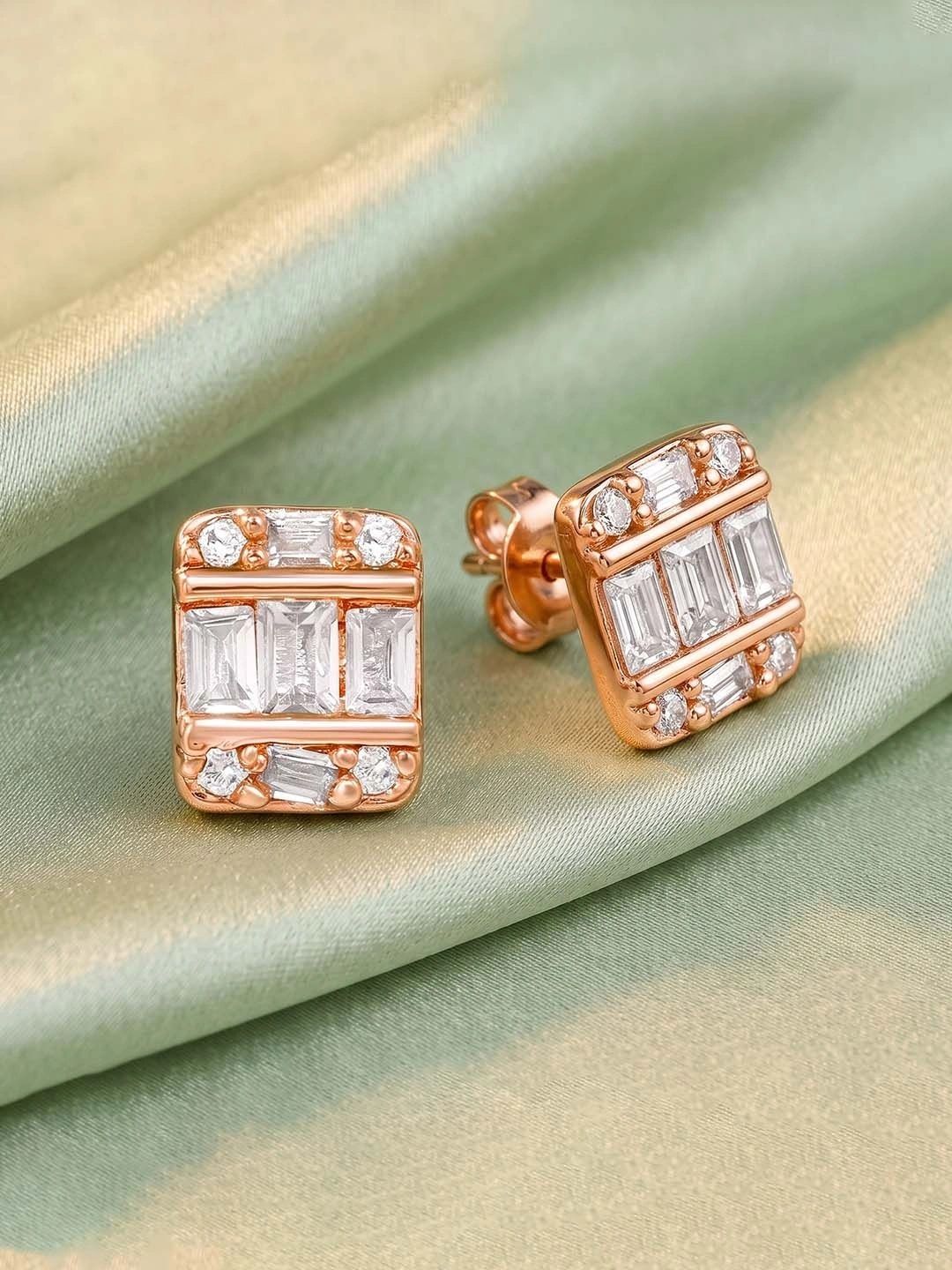 Peora Square Studs Earrings-picture-12
