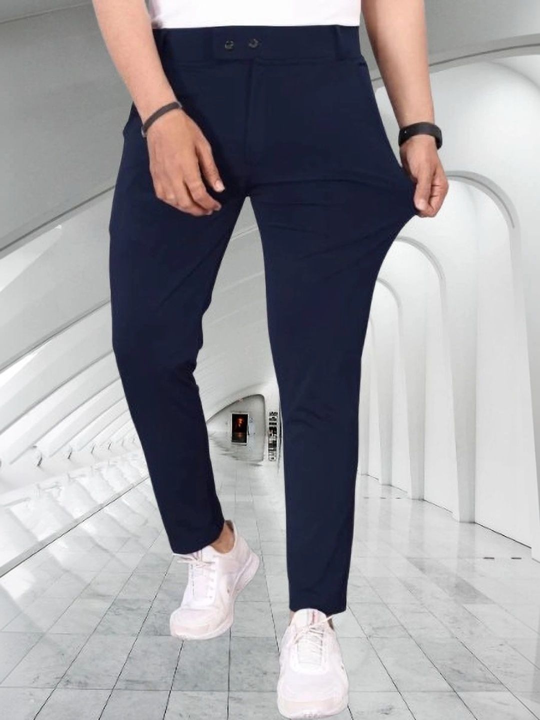 Nitya TrackP Men Smart Slim Fit Trousers-picture-26