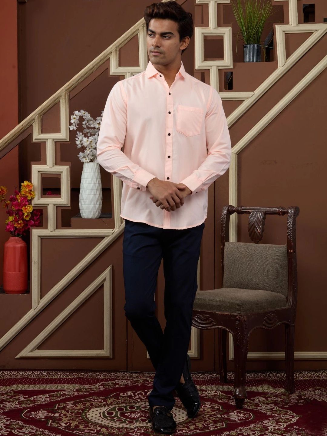 HERE&NOW Men Slim Fit Casual Shirt-picture-37