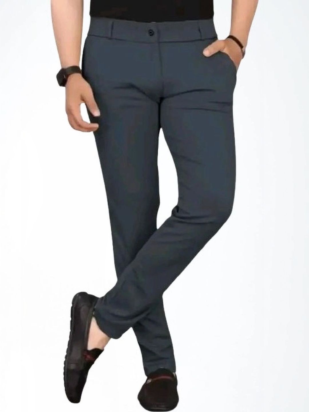 Nitya TrackP Men Smart Slim Fit Trousers-picture-32