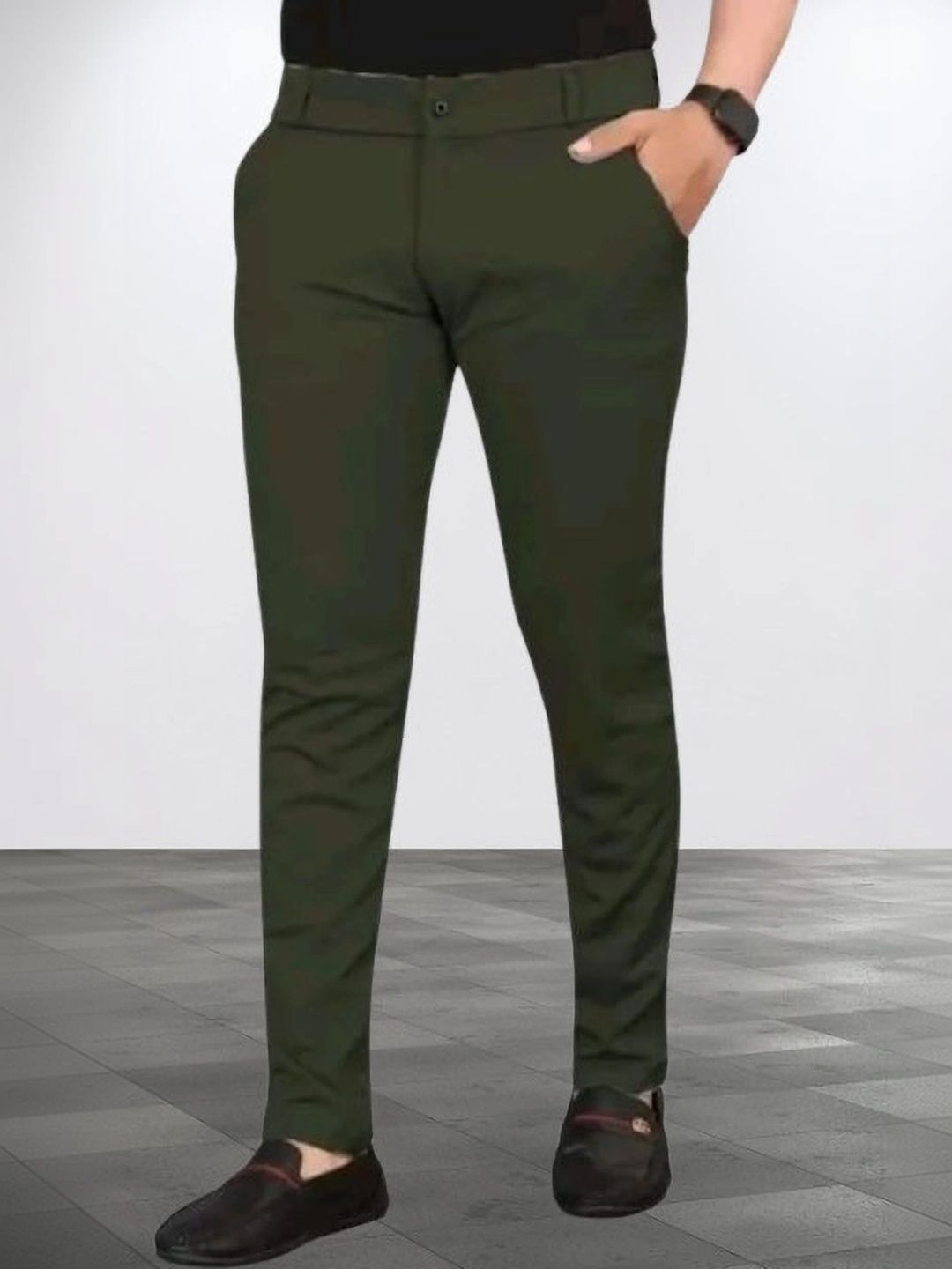 Nitya TrackP Men Smart Slim Fit Trousers-picture-23