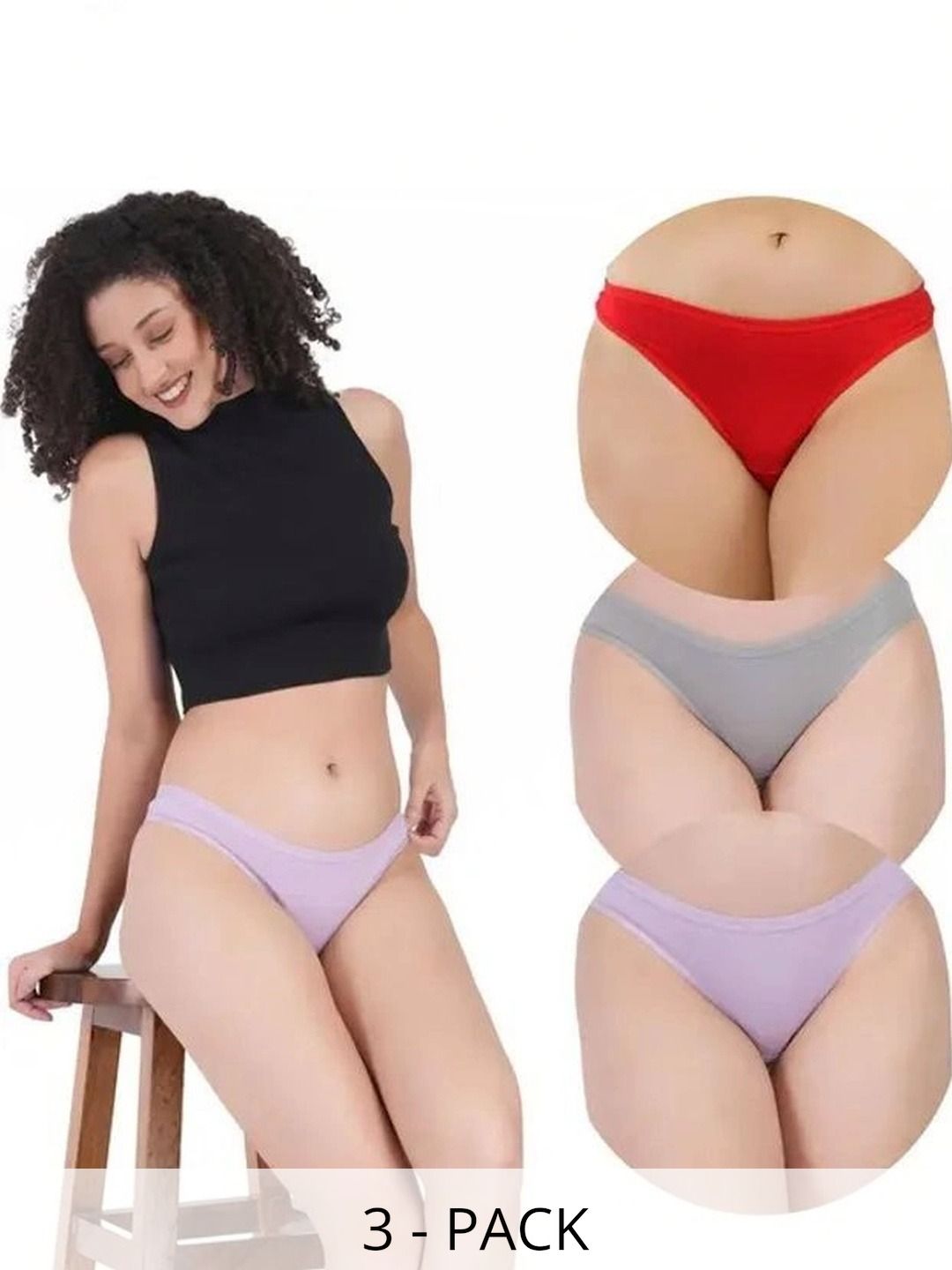 Bebron Women Pack of 3 Assorted Bikini-picture-27