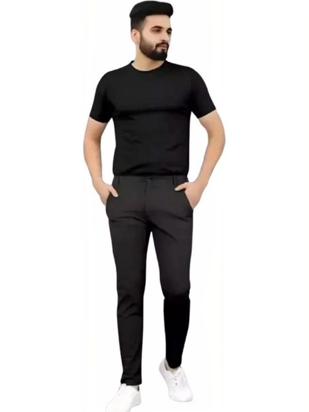 Nitya TrackP Men Smart Slim Fit Trousers-picture-12