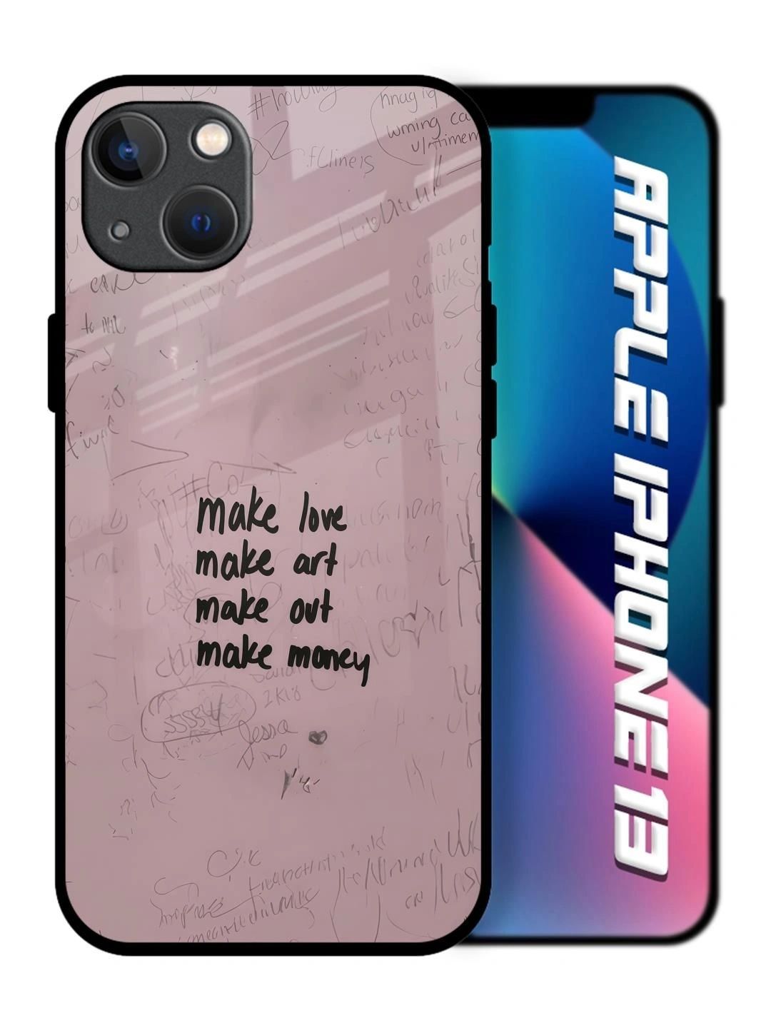 QRIOH Typography Printed iPhone 13 Back Case Mobile Accessories-image-33