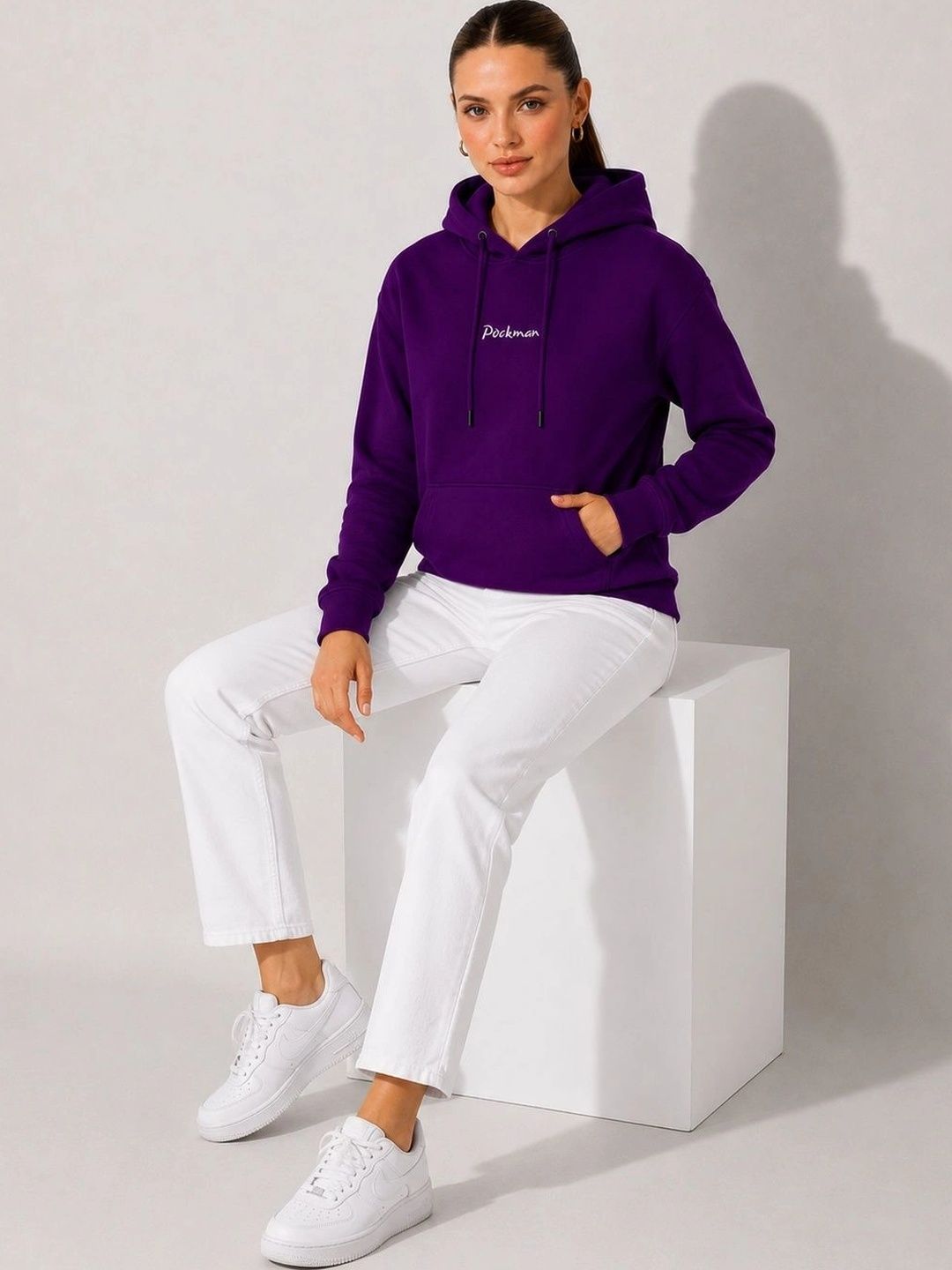 PockMAN Women Printed Hooded Sweatshirt-picture-29