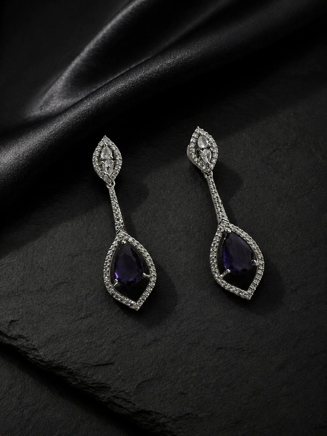 Opal Touch Teardrop Shaped Drop Earrings-picture-19