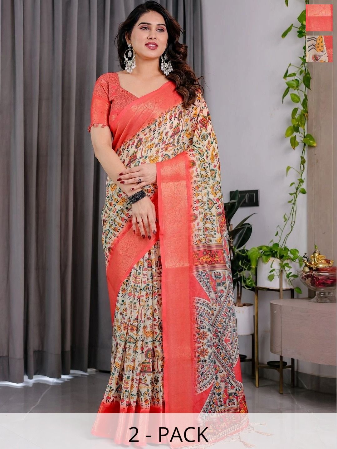 Moda Rapido Kalamkari Art Silk Banarasi Saree-picture-32
