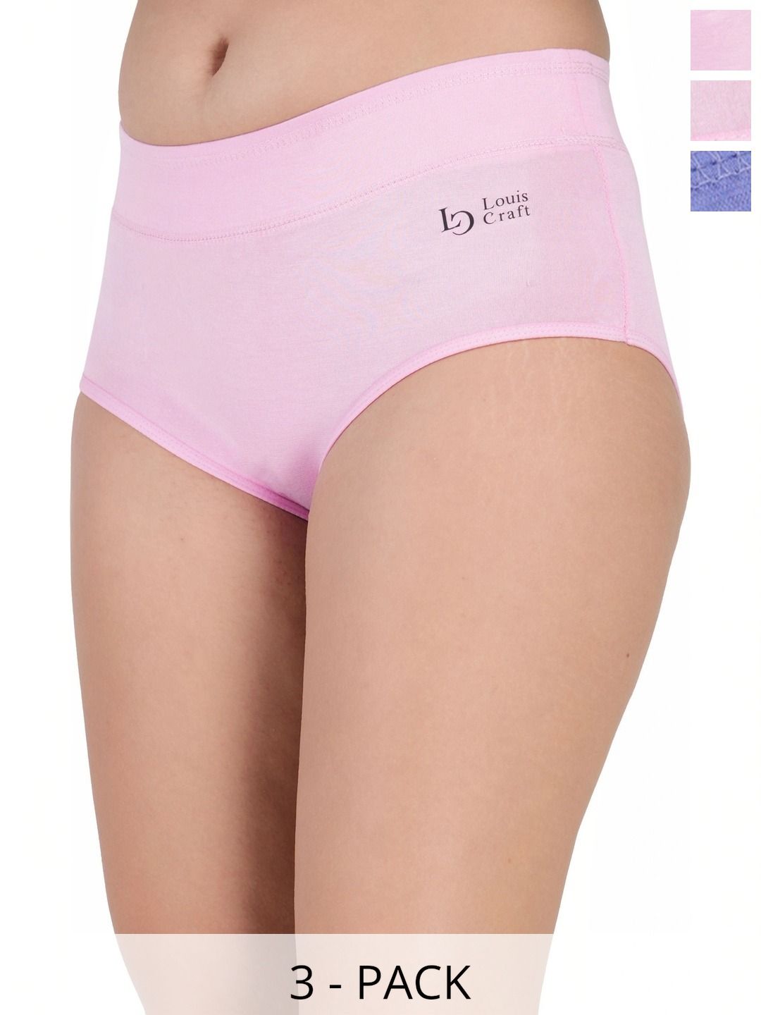 Bebron Women Pack of 3 Assorted Basic Briefs-picture-17