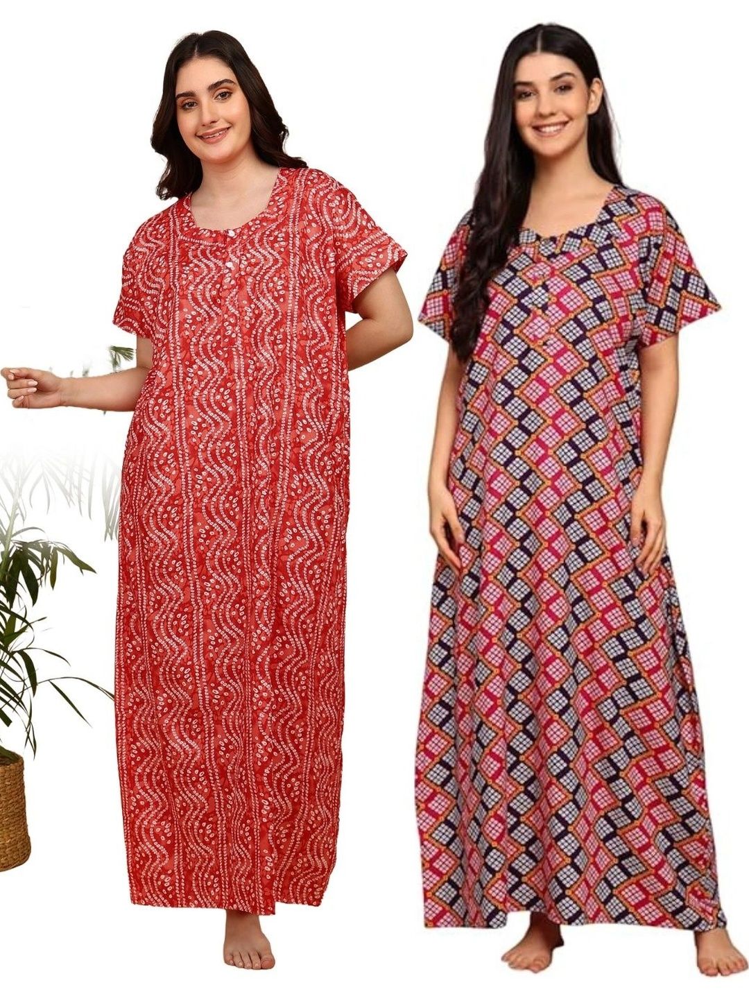 KBNBJ Printed Maxi Nightdress-picture-31