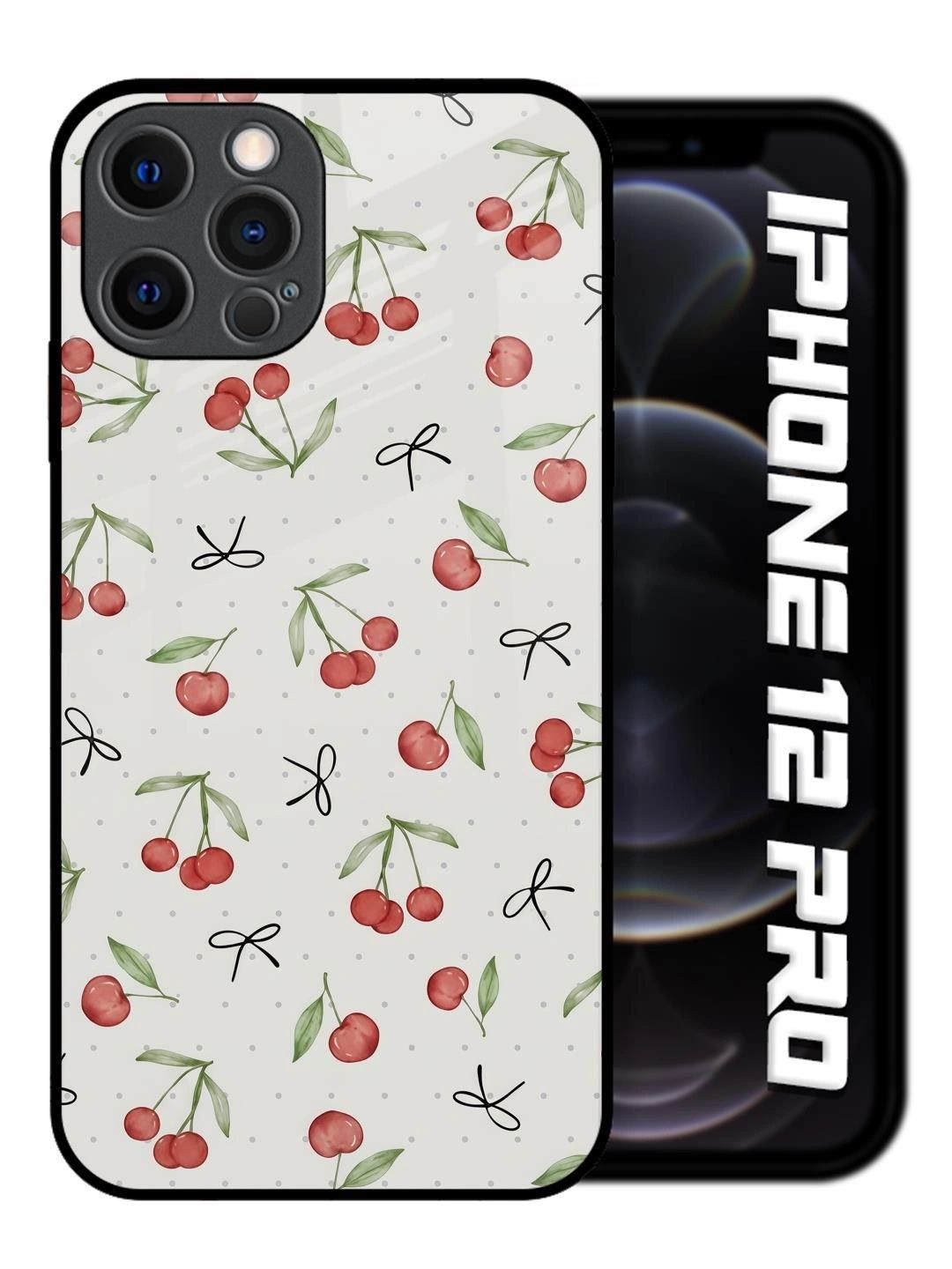 QRIOH Floral Printed iPhone 12 Pro Back Case Mobile Accessories-picture-26
