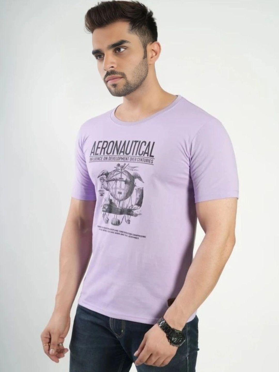 FLORA SHINE Men Printed Bio Finish T-shirt-picture-24